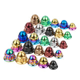 Wanyifa Titanium Nut M6 M8 M10 Dome Cap External 12-Point Acorn Nuts for Motorcycle Car Exhaust Pipe