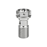 WanyifaチタンボルトM101.0 /1.25mmピッチ六角中空フランジヘッド二輪車用バンジョーネジブレンボブレーキラインシングルホール