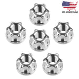 Wanyifa 6pcs Titanium Nut M6 M8 M10 M12 M14 M16 Fancy Flange Nuts US Stock