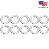 Wanyifa 10pcs Titanium Washer M4 M5 M6 M8 M10 DIN912 Flat Washers Spacer Gaskets US Stock