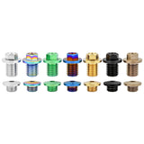 Wanyifa Titanium Bolt M7x4mm M9x10mm Road Bike Schaltung Oil Bleed Bolt Hose Locking Bolts Bicycle Oil Injection Hole Screw Oil Pipe Hose Lock Screws for Shimano  R7020 R8020 R8070 R8170 R9170