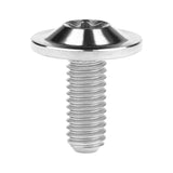 Wanyifa Titanium Bolt M6x10 15 20mm Disc-Shaped Torx T30 Thin Head Screw for Bicycle Motorcycle Fastener