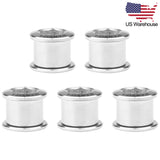 Wanyifa 5pcs Titanium Bolts M8 Road Mountain Bike Crankset Double Chainwheel Bolt Bicycle Dental Plate Chainring Screws US Stock