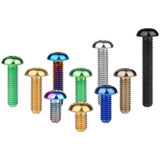 Wanyifa Titanium Bolt M5x8 10 12 15 18 20 25 30mm Button Hex Allen Head Screw for Bicycle Ti Fasteners
