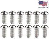 Wanyifa 12pcs Titanium Bolt M5x10mm Button Torx T25 Head Screw for Bicycle Disc Brake Rotor Bike Water Bottle Cage Screws US Stock