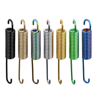 Wanyifa Titanium Spring Length 150mm Motorcycle Side Stand Spring Practical Parking Side Kickstand Springs Replacement for Motorcycle Scooter