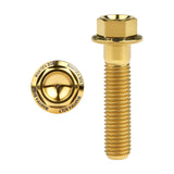 Wanyifa Titanium Bolt M7x10 15 20 25 30 35 40 45 50mm Flange Hex Allen Head Screw for Bicycle Motorcycle