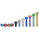 Wanyifa Titanium Bolt M5x10 12 16 18 20 23 25 30 35 40 45 50 55 60mm DIN912 Cap Socket Hex Allen Head Screw for Motorcycle Bicycle
