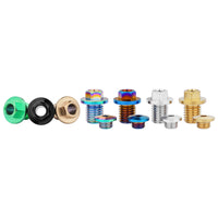 Wanyifa Titanium Bolt M7x4mm M9x10mm Road Bike Schaltung Oil Bleed Bolt Hose Locking Bolts Bicycle Oil Injection Hole Screw Oil Pipe Hose Lock Screws for Shimano  R7020 R8020 R8070 R8170 R9170