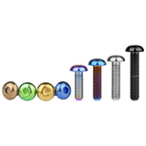 Wanyifa Titanium Bolt M5x8 10 12 15 18 20 25 30mm Button Hex Allen Head Screw for Bicycle Ti Fasteners