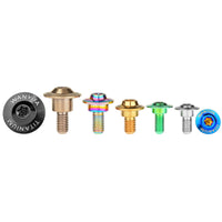 Wanyifa Titanium Bolt M6x18 20 22mm Disc-Shaped Torx T30 Step Screw for Locomotive Motorcycle Shell Modification