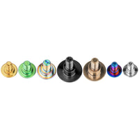 Wanyifa Titanium Bolt M6x14 15 16 17mm Disc-Shaped Torx T30 Step Screw for Locomotive Motorcycle Shell Modification