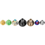 Wanyifa Titanium Bolt M6x14 15 16 17mm Disc-Shaped Torx T30 Step Screw for Locomotive Motorcycle Shell Modification