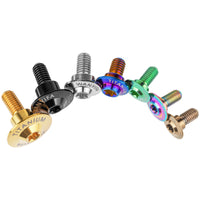 Wanyifa Titanium Bolt M5x12 13mm Disc-Shaped Torx T25 Step Screw for Locomotive Motorcycle Shell Modifications
