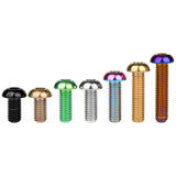 Wanyifa Titanium Bolt M8x15 20 25 30 35mm Button Hex Allen Key Head Screw for Motor Bike Disc Brake