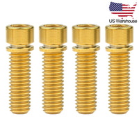 Wanyifa 4pcs Titanium Bolts M7x20 25mm Cap Allen Head with Washer Screws for Bicycle US Stock