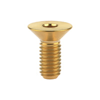 Wanyifa Titanium Bolt M5x10 12 15 20 25 30 35mm DIN7991 Flat Countersunk Hex Head Screw Ti Fixing Fasteners