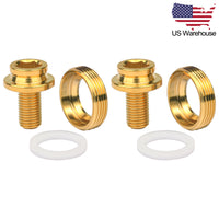 Wanyifa 2pcs Titanium Bolts M8x15mm Bicycle Crank Arm Fixing with Cap Screws for Square Taper Bottom Bracket US Stock