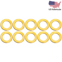 Wanyifa 10pcs Titanium Washer M4 M5 M6 M8 M10 DIN912 Flat Washers Spacer Gaskets US Stock