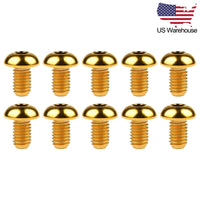 Wanyifa 10pcs Titanium Bolts M5x8 10 12 15mm Button Hex Allen Head Screws US Stock