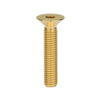 Wanyifa Titanium Bolt M8x15 20 25 30 35 40 45 50 60 65mm Flat Countersunk Hex Head Screw for Bicycle Motorcycle