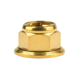 Wanyifa Titanium Nut M6 M8 M10 M12 Flange Metal Lock Nuts for Bicycle Motorcycle Car Fastener
