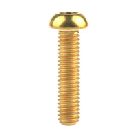 Wanyifa Titanium Bolt M6x12 16 20 25 30mm Button Hex Allen Head Screws for Motorcycle Car Aeromodelling Refit