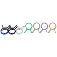 Wanyifa Titanium Clip 9.8mm Upper Pump Tubing Air Filter Waste Oil Pipe Fuel Line Spring Clips Clamps Sealing Hose Motorcycle Clips Clamp