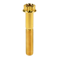 Wanyifa Titanium Bolt M8x20 25 30 35 40 45 50 55mm Flange Torx T40 Head Screw for Motorcycle Bike Car