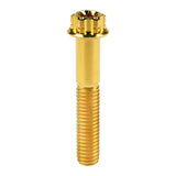 Wanyifa Titanium Bolt M8x20 25 30 35 40 45 50 55mm Flange Torx T40 Head Screw for Motorcycle Bike Car