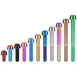 WanyifaチタンボルトM6x1015 16 18 20 25 30 35 40 45 50 55 6065mmテーパーヘッドアレンキースクリュー自転車ヘッドセットブレーキボルト用