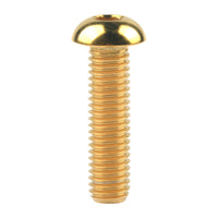 Wanyifa Titanium Bolt M8x15 20 25 30 35mm Button Hex Allen Key Head Screw for Motor Bike Disc Brake