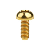 Wanyifa Titanium Bolt M5x12mm Button Hex Head Screw for Bicycle Disc Brake Rotor Water Bottle Cage