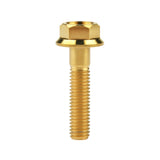 Wanyifa Titanium Bolt M6x10 15 20 25 30 35mm DIN6921 Flange Hex Head Screw for Motorcycle Ti Fastener