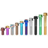 Wanyifa Titanium Bolt M6/M8x10 15 20 25 30 35 40 45 50 55 60 65mm Flange External Hex Head with Drilled Holes Screw for Motorcycle Car