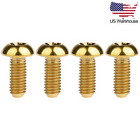 Wanyifa 4pcs Titanium Bolts M5x12mm Button Torx T25 Head Screws US Stock