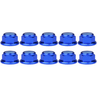 Wanyifa 10pcs Aluminum Nuts M2 M3 M4 M5 M6 M8 Anodized Colourful Flange Hexagon Head Nylon Lock Nut Serrated Lock Spinlock Nuts