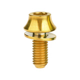 Wanyifa Titanium Bolt M5x12mm Hex Head with No-shedding Washer Screw for Bike Bottle Holder Bicycle Water Bottle Cage