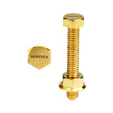 Wanyifa Titanium Bolt M8x50mm Chain Adjuster Screw with "WANYIFA" Logo & Nut Kit Set for Motorcycle Suzuki RM125 RM250 RMZ250 RMZ450 Dirtbikes