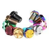Wanyifa Titanium Bolt M8/M10x13mm Motorcycle Rearview Mirror Hole Plug Screw Motorcycle Accessories Pitch 1.25mm