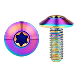 Wanyifa Titanium Bolt M4/M5/M6x10 12 15 20 25 30 35mm Umbrella Torx Head Screw for Bike Motorcycle Disc Brake Ti Fasteners