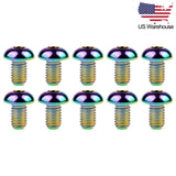 Wanyifa 10pcs Titanium Bolts M5x8 10 12 15mm Button Hex Allen Head Screws US Stock