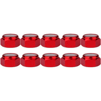 Wanyifa 10pcs Aluminum Nut M2 M3 M4 M5 M6 M8 Anodized Colourful Insert Nylon Lock Hexagon Nuts