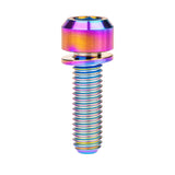 Wanyifa Titanium Bolt M5/M6x16 18 20 25 30 35mm Chamfered Hex Head with Non-shedding Washer Screw for Mountain Bike Road Bicycle Fixing Handlebar Stem