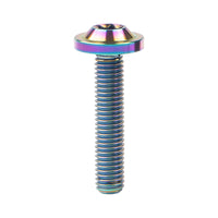 Wanyifa Titanium Bolt M5x10 12 15 20 25 30 35mm Disc-Shaped Torx T25 Head Screw for Motocycle Bicycle Disc Brake