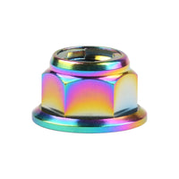 Wanyifa Titanium Nut M6 M8 M10 M12 Flange Metal Lock Nuts for Bicycle Motorcycle Car Fastener