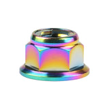 Wanyifa Titanium Nut M6 M8 M10 M12 Flange Metal Lock Nuts for Bicycle Motorcycle Car Fastener
