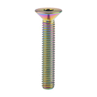 Wanyifa Titanium Bolt M6x10 15 20 25 30 35 40 45mm DIN7991 Flat Countersunk Hex Head Screw for Bicycle Accessories