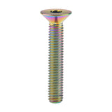Wanyifa Titanium Bolt M6x10 15 20 25 30 35 40 45mm DIN7991 Flat Countersunk Hex Head Screw for Bicycle Accessories