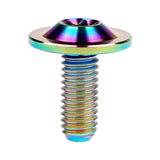 Wanyifa Titanium Bolt M6x10 15 20mm Disc-Shaped Torx T30 Thin Head Screw for Bicycle Motorcycle Fastener